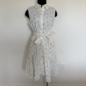 Kate Spade Cream Bees Shirtdress with Bow